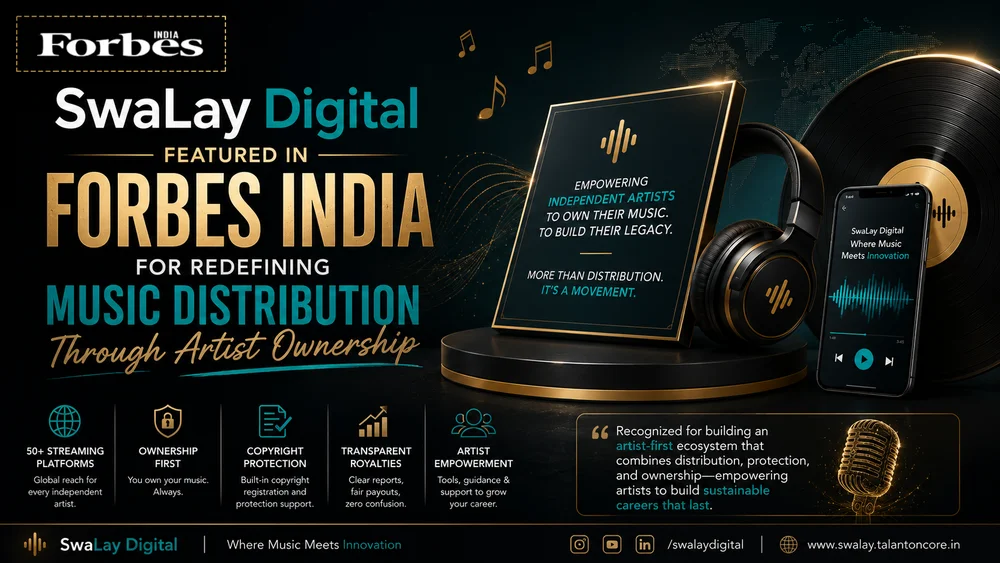 SwaLay Digital Featured in Forbes India for Redefining Music Distribution Through Artist Ownership