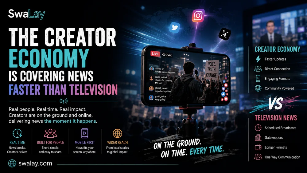 The Creator Economy Is Covering News Faster Than Television